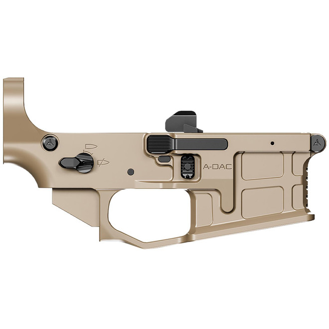 Radian Weapons R0390 A-DAC 15 Lower Receiver FDE, Fully Ambi Controls, Talon 45/90 Safety, Ext. Bolt Catch, Left-Side Mag Release, Right-Side Bolt Release, Enhanced Takedown Pins