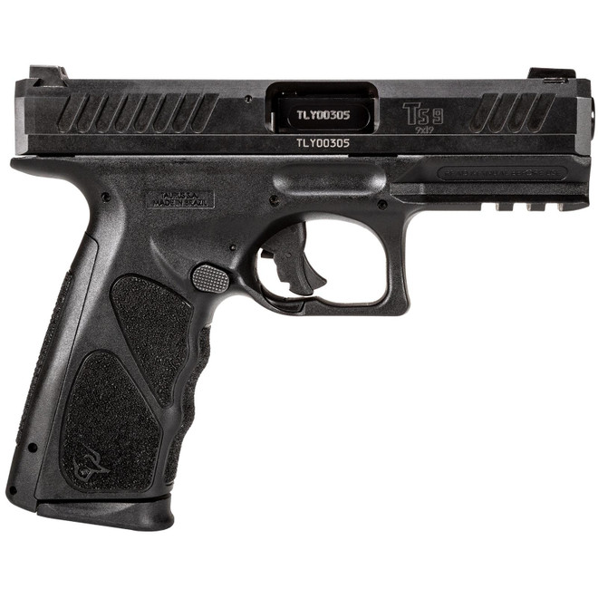 Taurus 1TS9SR041 TS9 Full Size Frame 9mm Luger 17+1 4" Matte Black Steel Barrel, Matte Black Serrated Steel Slide, Matte Black Polymer Frame w/Picatinny Rail, Black Polymer Grip, Includes 2 Magazines