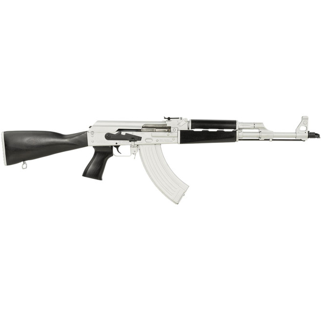 Zastava Arms Usa ZR7762CSB ZPAPM70 7.62x39mm 30+1 16.30" Black Chrome Lined Steel Barrel, Silver Receiver, Black Polymer Handguard, Fixed Dark Walnut Synthetic Stock