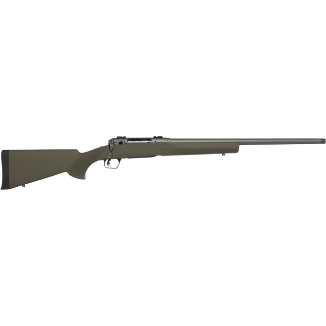 Savage Arms 58033 110 Trail Hunter 7mm-08 Rem 4+1 22" Threaded/Medium Heavy Profile, Tungsten Gray Cerakote Barrel/Rec, OD Green Hogue Overmold Stock, Adj. AccuTrigger, Weaver Base