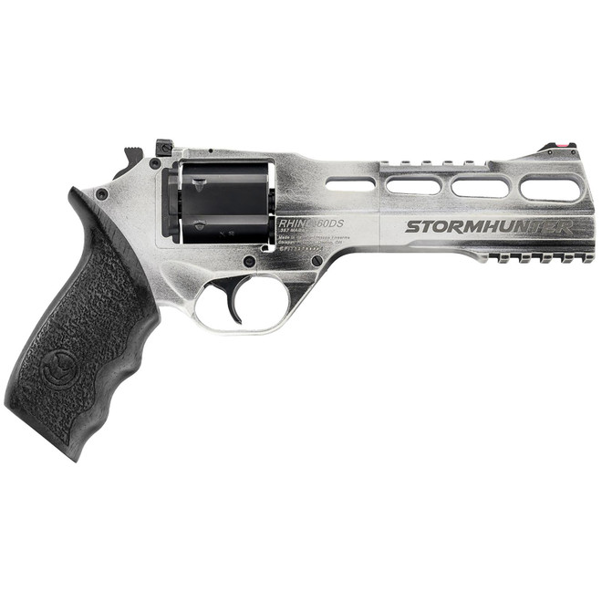 Chiappa Firearms 340334 Rhino 60DS Limited Edition 357 Mag 6 Shot 6" Stormhunter (White) Steel Vent Rib Barrel, Cylinder & Aluminum Frame, Black Walnut Grip, Hammer Safety