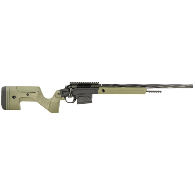 Stag Arms SABR01030002 Pursuit 6.5 Creedmoor 5+1 20" Threaded/Fluted Sporter, Black Cerakote Barrel/Rec, OD Green OEM Hybrid Hunter Stock, TriggerTech Trigger, 20 MOA Scope Mount