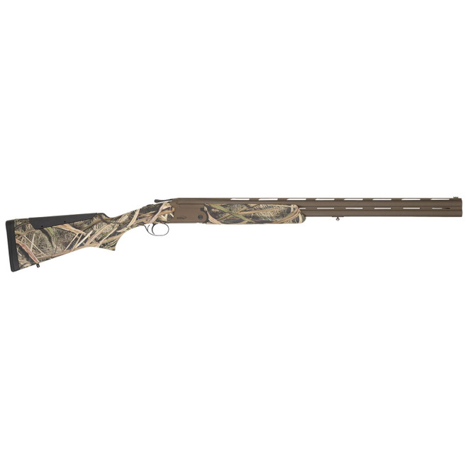 TriStar 35221 Hunter Mag II 12 Gauge 3.5" 2rd 28" Chrome-Lined, Midnight Bronze Barrel/Re, Mossy Oak Shadow Grass Blades Furniture, Fiber Optic Sight, 5 Ext. Chokes