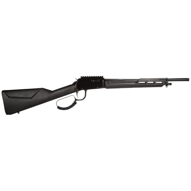 Rossi RL22161ST Rio Bravo Tactical 22 LR 10+1 16.50" Polished Black Oxide Steel Threaded Barrel, Picatinny Rail Matte Black Aluminum Receiver, Fixed Black Synthetic Stock