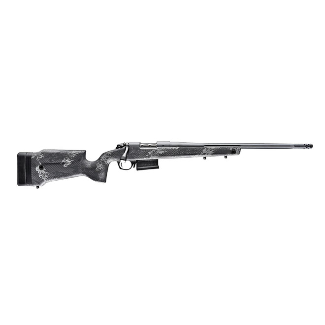Bergara Rifles B14S754 B-14 Crest 22-250 Rem 5+1 20" Sniper Gray Cerakote #5 Contour Threaded Barrel, Sniper Gray Cerakote Steel Receiver, Black & Gray Sponge Fixed Carbon Fiber Stock