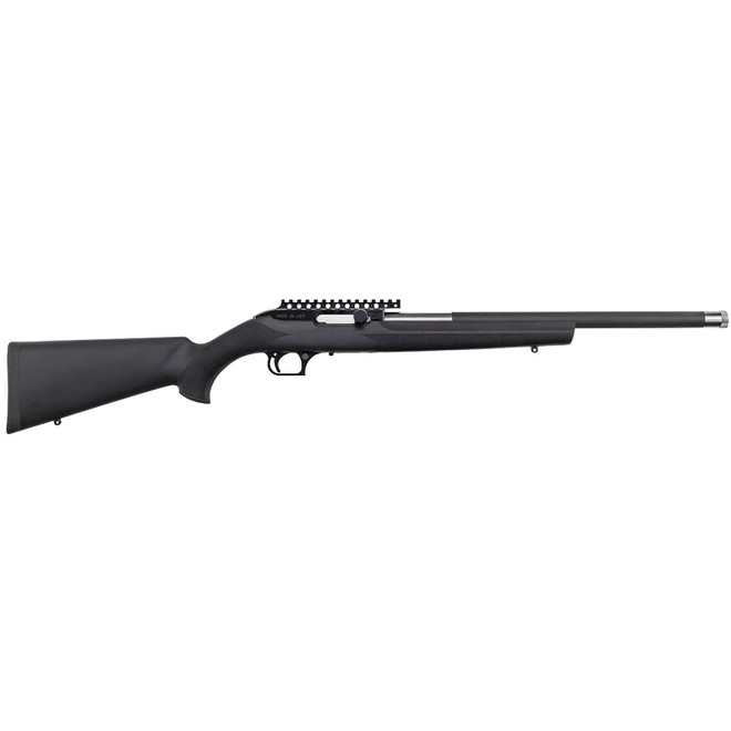 Magnum Research SBA17HMH Magnum Lite 17 HMR 19" Black Steel Threaded Barrel, Black Fixed Hogue OverMolded Stock