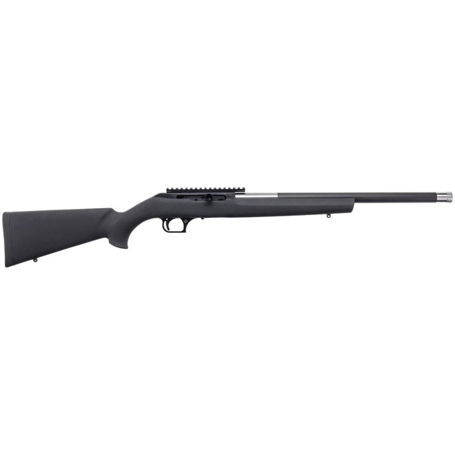 Magnum Research SBA22WMH Magnum Lite Straight Bolt 22 WMR 9+1 19" Black Threaded Barrel, Black Anodized Aluminum Receiver w/Picatinny Rail, Black Hogue OverMolded Polymer Stock