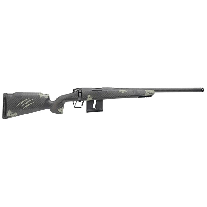 Fierce Firearms FRR17HMR18BF Carbon Razor 17 HMR Black Cerakote Forest Camo