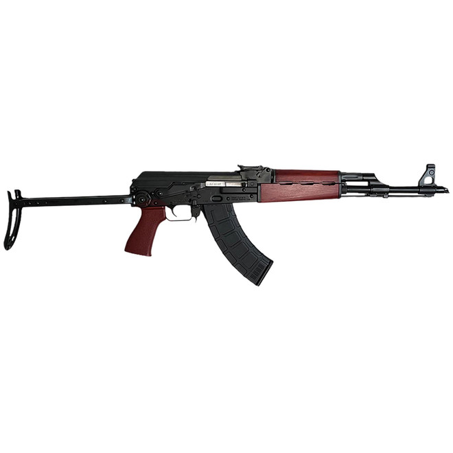 Zastava Arms Usa ZR7762UFSR ZPAPM70 7.62x39mm 30+1 16.30" Black Threaded Barrel, Black 1.5mm Bulged Trunnion Receiver, Serbian Red Wood Handguard, Black Wood Underfolding Stock, Serbian Red Wood Grip