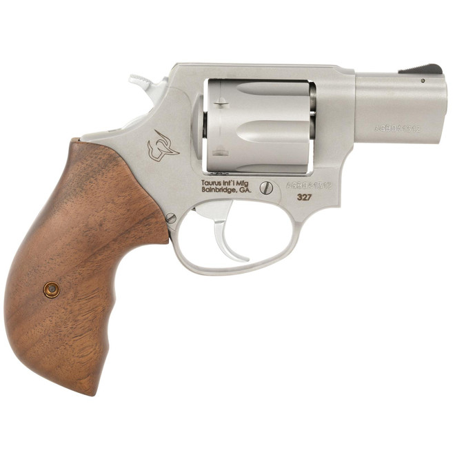 Taurus 2-32729-TW 327 Small Frame 327 Federal Mag 6rd 2" Matte Stainless Steel Barrel, Cylinder & Frame, Walnut Grip, Hammer Safety