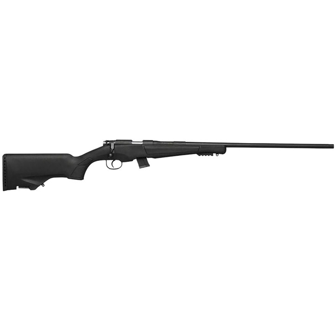 Escort HE22LR1802BK 22LR 22 LR 10+1 18" Black Threaded Barrel, Black Steel Grooved Receiver, Picatinny Rail Forend, Black Fixed w/Storage Synthetic Stock
