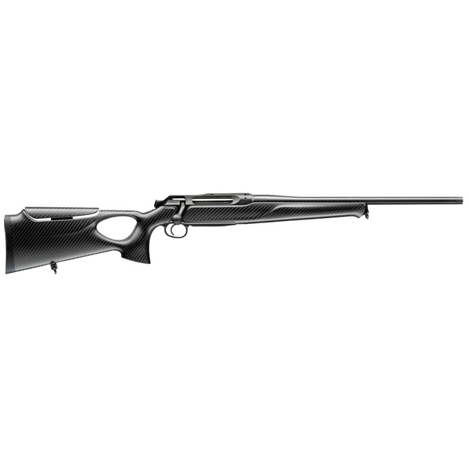 Sauer 80117119 505 Synchro XTC Full Size 6.5 Creedmoor 3+1 22" Matte Blued Threaded Barrel, Matte Blued Saddle Mount Steel Receiver, Black Thumbhole w/Adj Comb Carbon Fiber Stock