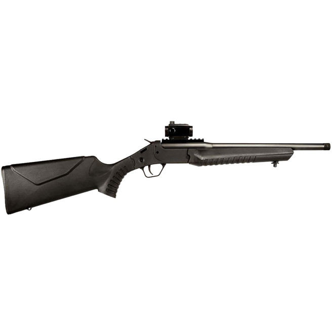 Rossi LWC300BBKRD LWC w/Optic 300 Blackout 1rd 16.50" Black Oxide Threaded Barrel, Black Picatinny Rail Steel Receiver, Black Fixed Synthetic Stock, Crimson Trace CTS103 Red Dot