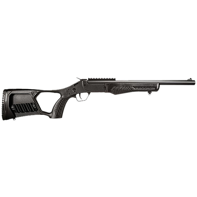 Rossi SSPS45BKIT Survival Stow & Go Bag Kit 45 Colt (Long Colt) 1rd 16" Black Oxide Single Shot Barrel, Black Oxide Picatinny Rail, Thumbhole w/Shell Holder Synthetic Stock, Carry Bag