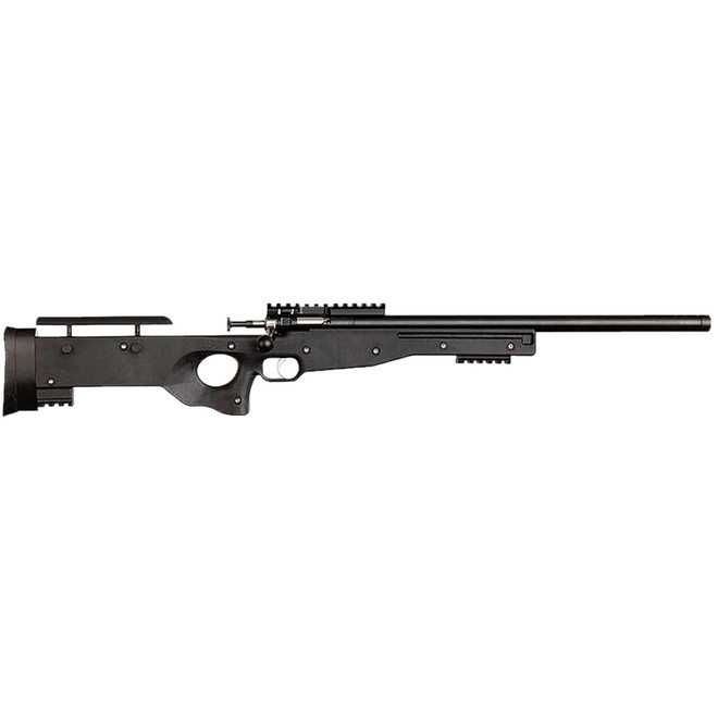 Crickett KSA2150-BLK Precision Full Size 22 LR Single Shot 16.10" Blued Threaded Bull Barrel, Blued Crickettinny Rail Steel Receiver, Black Synthetic Adj LOP Stock