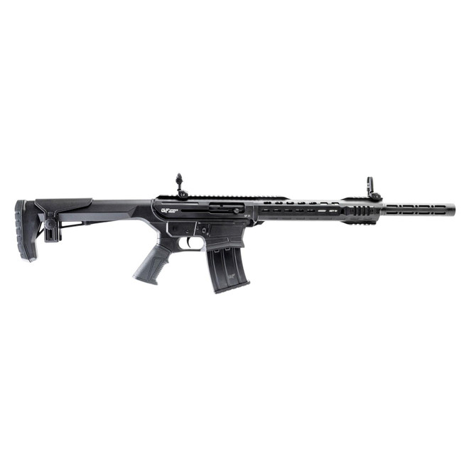 Gforce Arms GF251220 GF25 12 Gauge Semi-Auto 3" 5+1 20" Black Cerakote Spiral Threaded Barrel, Black Cerakote Picatinny Rail Aluminum Receiver, Black Adjustable Synthetic Stock w/Black Rubber Grip