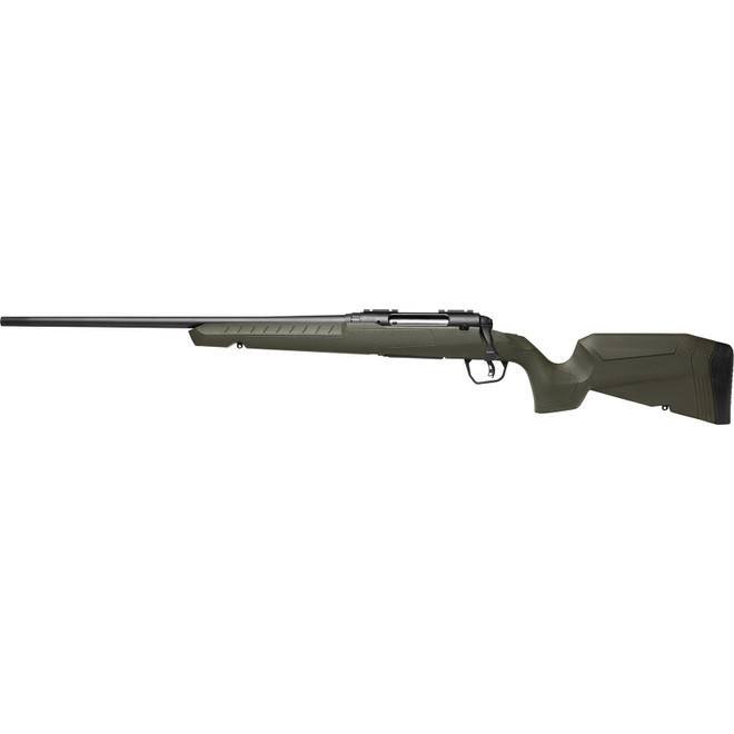 Savage Arms 32076 Axis 2 308 Win 4+1 22" Matte Black Sporter Barrel, Matte Black Drilled & Tapped Steel Receiver, Fixed Green Synthetic Stock, Left Hand