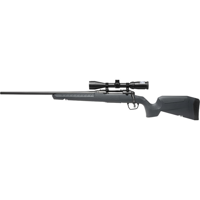 Savage Arms 32212 Axis 2 XP Combo 25-06 Rem 4+1 22" Black Sporter Barrel, Black Drilled & Tapped Steel Receiver, Fixed Gray Synthetic Stock, Left Hand, Boresighted 3-9x40