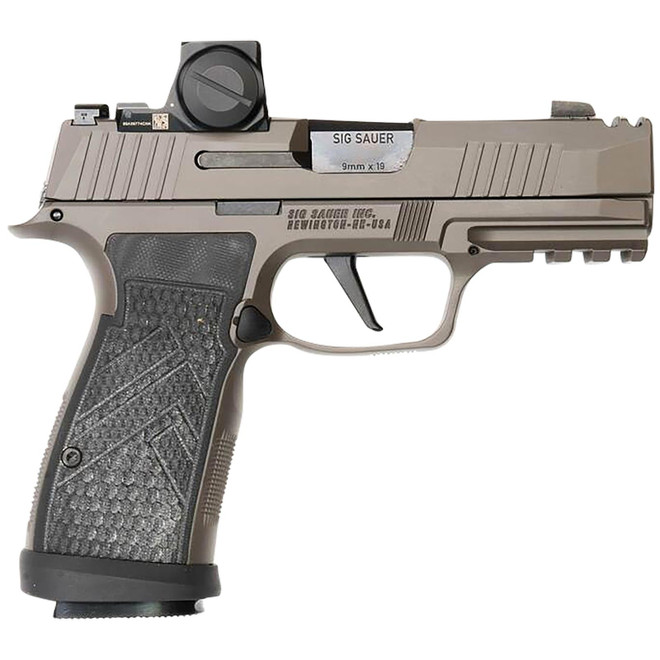 Sig Sauer 365AXGCA9LEGIONRXX P365 AXG Legion ROMEO-X 9mm 17+1 3.10" Compact Frame Legion Gray Cerakote Stainless Steel Slide G-10 Grip