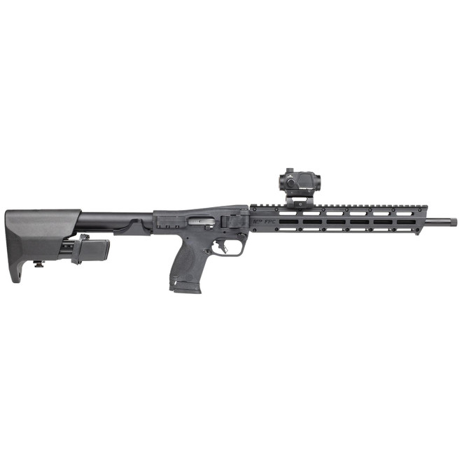 Smith & Wesson 14377 M&P FPC 9mm Luger 23+1 16.25" Black Oxide Black Anodized Receiver 15" M-LOK Handguard Polymer Stock M&P w/Interchangeable Palmswells Grip