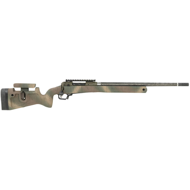 Savage Arms 58155 110 Pro Pursuit 308 Win 3+1 20" Olive Dark Green Cerakote Earth-Tone Camo/Black Web Right Hand