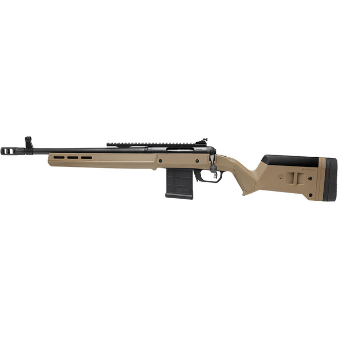 Savage Arms 58198 110 Scout Full Size 300 Blackout 10+1 16.50" Flat Dark Earth Threaded Barrel, Picatinny Rail Carbon Steel Receiver, Magpul Hunter Synthetic Stock Left Hand