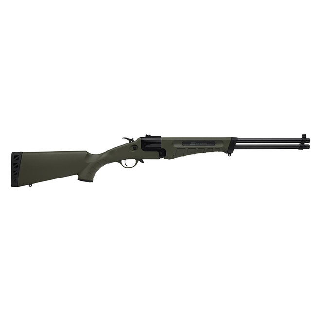 Savage Arms 23002 42 Takedown Full Size 22 LR/410 Gauge 1rd 20" Black Satin Sporter Barrel, Satin Black Carbon Steel Receiver, OD Green Fixed Synthetic Stock, Ambidextrous
