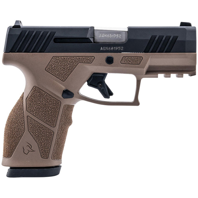 Taurus 1-GX2931B-10 GX2 9mm Luger 10+1 3.37" Matte Stainless Steel Barrel, Matte Black Serrated Stainless Steel Slide, Brown Polymer Frame w/Picatinny Rail, Polymer Grip
