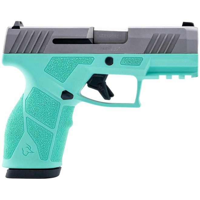 Taurus 1-GX2939C-10 GX2 9mm Luger 10+1 3.37" Matte Stainless Steel Barrel, Matte Serrated Stainless Steel Slide, Cyan Polymer Frame w/Picatinny Rail, Polymer Grip