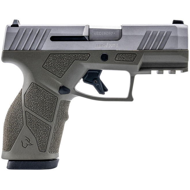 Taurus 1-GX2939O-10 GX2 9mm Luger 10+1 3.37" Matte Stainless Steel Barrel, Matte Serrated Stainless Steel Slide, OD Green Polymer Frame w/Picatinny Rail, Polymer Grip