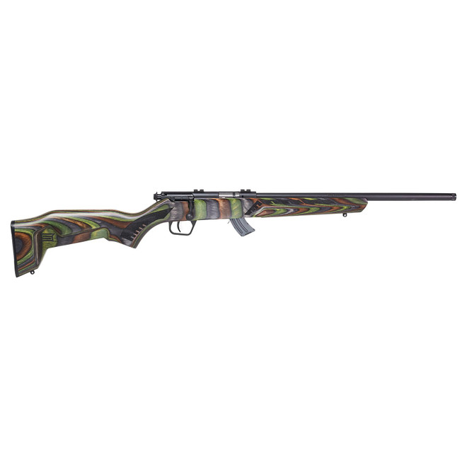 Savage Arms 26743 Mark II Minimalist 21 Sharp 10+1 18" Matte Black Threaded Barrel & Drilled & Tapped Carbon Steel Receiver, Boyd's Minimalist Satin OD Green Laminate Stock, Right Hand