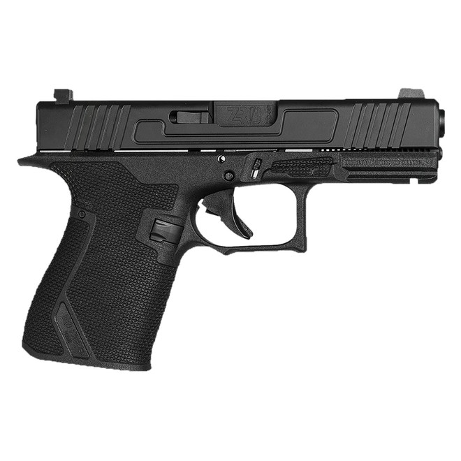 ZRO Delta 755000329990 FKS-9 Standard 9mm Luger 15+1 4" Black Nitride Match Grade Barrel, Black Nitride Serrated Slide, Polymer Frame w/Accessory Rail, Black Polymer Grip