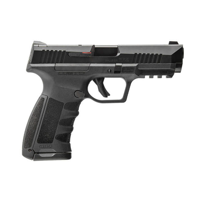 Dickinson LLC RA9B RA9 9mm Luger 17+1 4.25" Black Steel Barrel, Serrated Aluminum Slide, Polymer Frame w/Accessory Rail