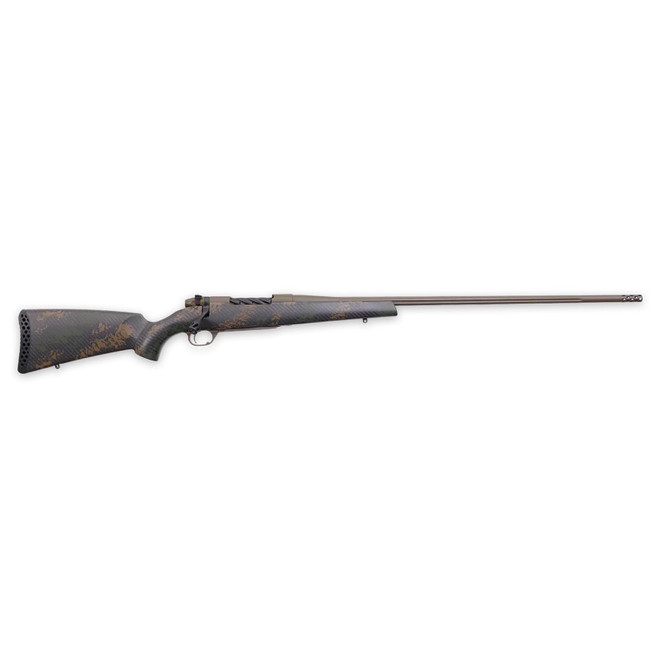 Weatherby MBC20N28NOR8B Mark V Backcountry 2.0 28 Nosler 3+1 28" Patriot Brown Cerakote Fluted Barrel/Peak 44 Blacktooth Carbon Fiber w/ Dark Green/Brown Sponge Stock