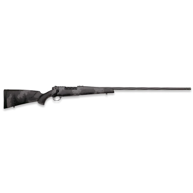 Weatherby MLW01N7M8RR4B Mark V Live Wild 7mm-08 Rem 4+1 24" Carbon Gray Cerakote Spiral Fluted Barrel Black/Gray Sponge Pattern/Polymer Stock