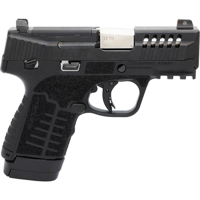 Savage Arms 67063 Stance XR 9mm 13+1 3.20" Natural Black Nitride Ported Stainless Steel Slide Black Glass Filled Nylon Grip Ambidextrous