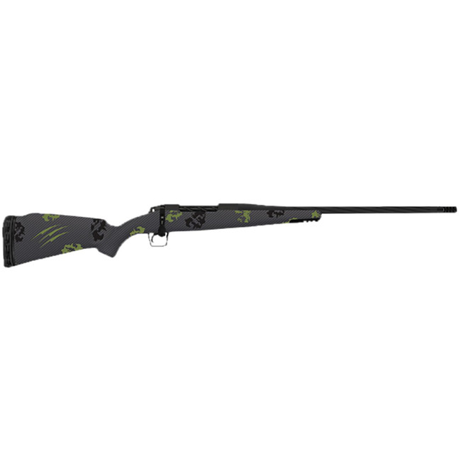Fierce Firearms FRG300RUM26BF Twisted Rage 300 RUM 26" Armour Lube Black Steel Threaded Barrel, Drilled & Tapped Steel Receiver, LR Negative Comb Forest Camo Carbon Fiber Stock