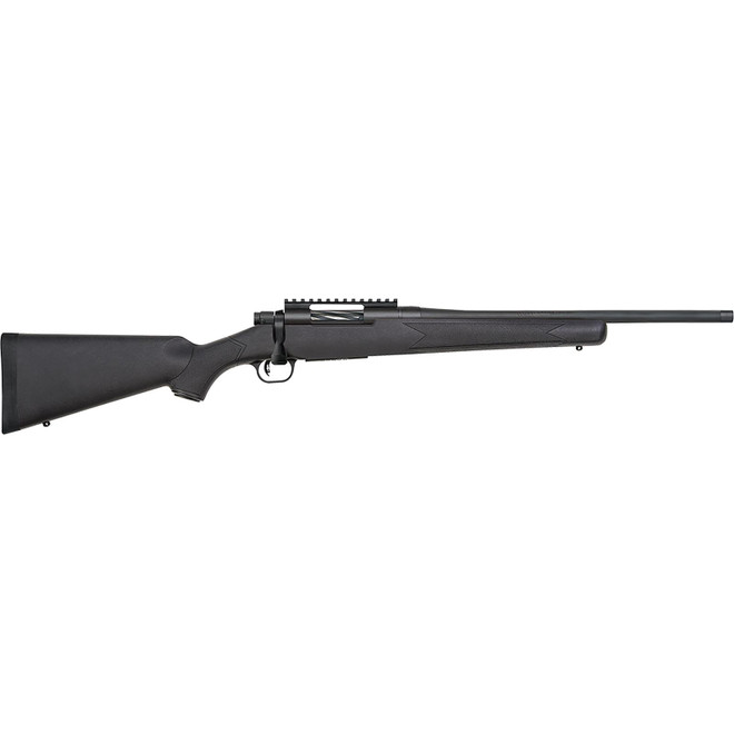 Mossberg 28232 Patriot Carbine 350 Legend 5+1 18" Matte Blued Threaded Bull Barrel, Matte Blued Picatinny Rail Receiver, Black Fixed Synthetic Stock