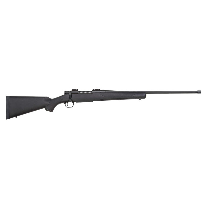 Mossberg 28234 Patriot Carbine 300 Win Mag 5+1 20" Matte Blued Threaded Bull Barrel, Matte Blued Drilled & Tapped Receiver, Fixed Black Synthetic Stock