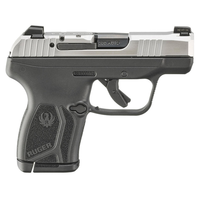 Ruger 13748 LCP Max *CA Complaint Compact Frame 380 ACP 10+1 2.80" Black Oxide Alloy Steel Barrel, Matte Stainless Serrated Steel Slide, Black Polymer Frame, Black Polymer Grip