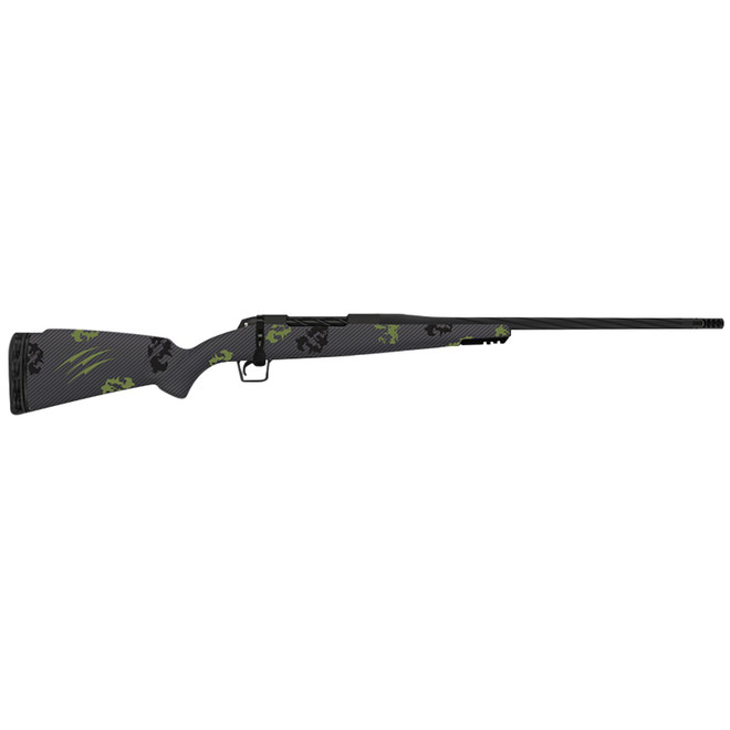 Fierce Firearms TWROG7MMBC20BF Twisted Rogue 7mm BC 20" Armour Lube Black Steel Threaded Barrel, Drilled & Tapped Steel Receiver, LR Negative Comb Forest Camo Carbon Fiber Stock