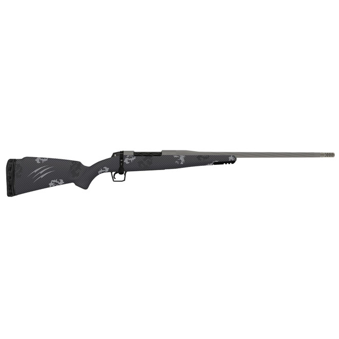 Fierce Firearms TWROG300WIN22GP Twisted Rogue 300 Win 22" Tungsten Cerakote Steel Threaded Barrel, Drilled & Tapped Steel Receiver, LR Negative Comb Phantom Camo Carbon Fiber Stock