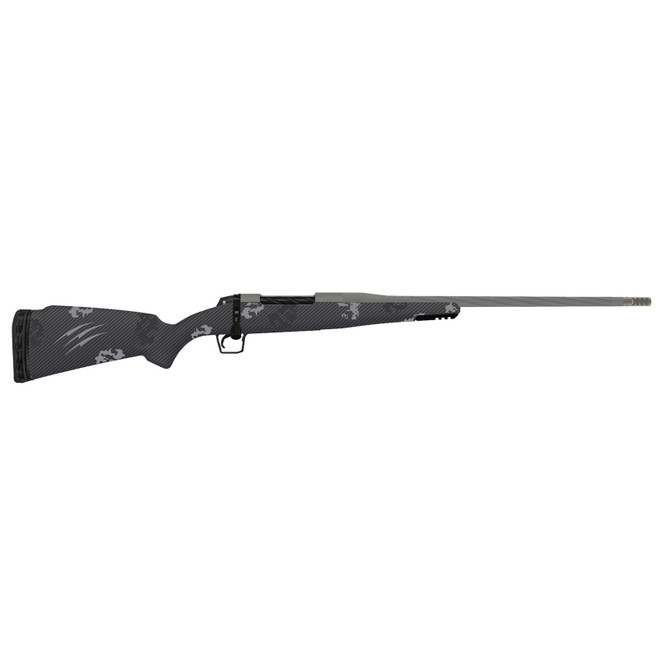 Fierce Firearms TWROG7PRC22GP Twisted Rogue 7mm PRC 22" Tungsten Cerakote Steel Threaded Barrel, Drilled & Tapped Steel Receiver, LR Negative Comb Phantom Camo Carbon Fiber Stock