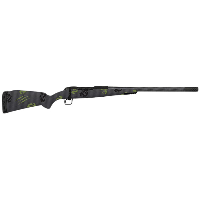 Fierce Firearms TROG7MMBC22BF CT Rogue 7mm BC 22" Black Cerakote C3 Carbon Fiber Threaded Barrel, Black Cerakote Drilled & Tapped Titanium Receiver, LR Negative Comb Forest Camo Carbon Fiber Stock