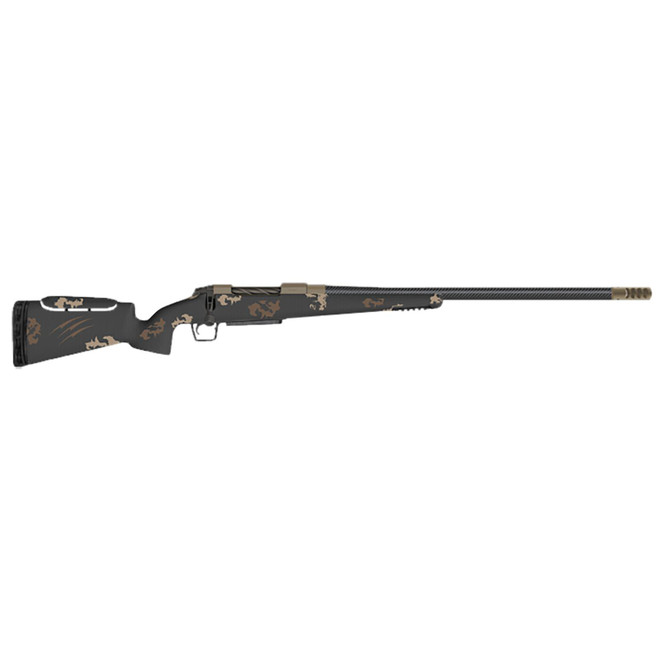 Fierce Firearms FCTRFP7MMBC20BS CT Rival FP 7mm BC 20" Black Matrix Carbon Fiber Match Grade Threaded Barrel, Black Cerakote Drilled & Tapped Titanium Receiver, Adj Comb Carbon Fiber Stock