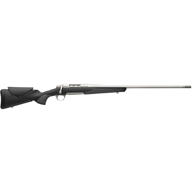 Browning 036008218 X-Bolt 2 Hunter Full Size 308 Win 4+1 22" Stainless Steel Threaded Barrel, Drilled & Tapped Stainless Steel Receiver, Adj Vari-Tech Black Composite Stock w/Adjustable Comb & LOP
