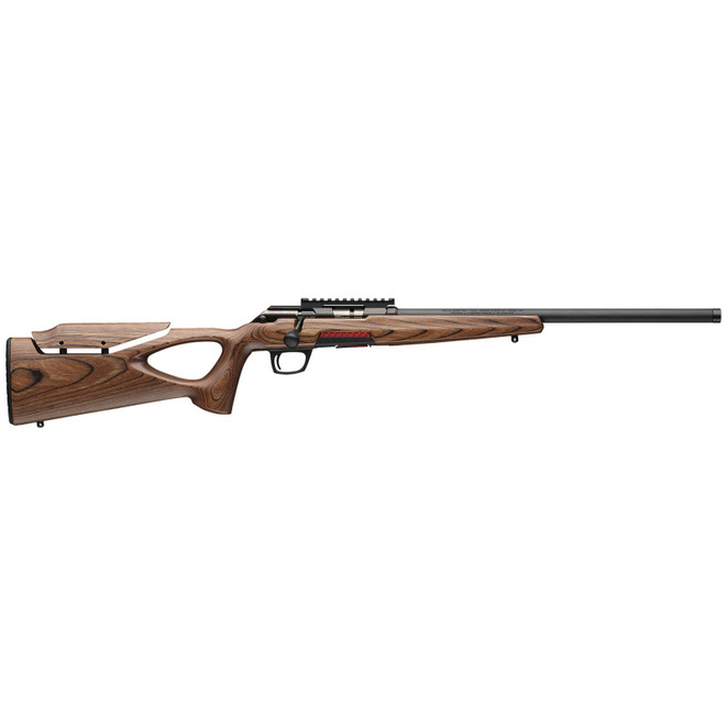 Winchester Repeating Arms 525228102 Xpert Target 22 LR 10+1 18" Matte Black Threaded Bull Barrel, Matte Black Picatinny Rail Steel Receiver, Brown Adj Comb & LOP Thumbhole Laminate Stock