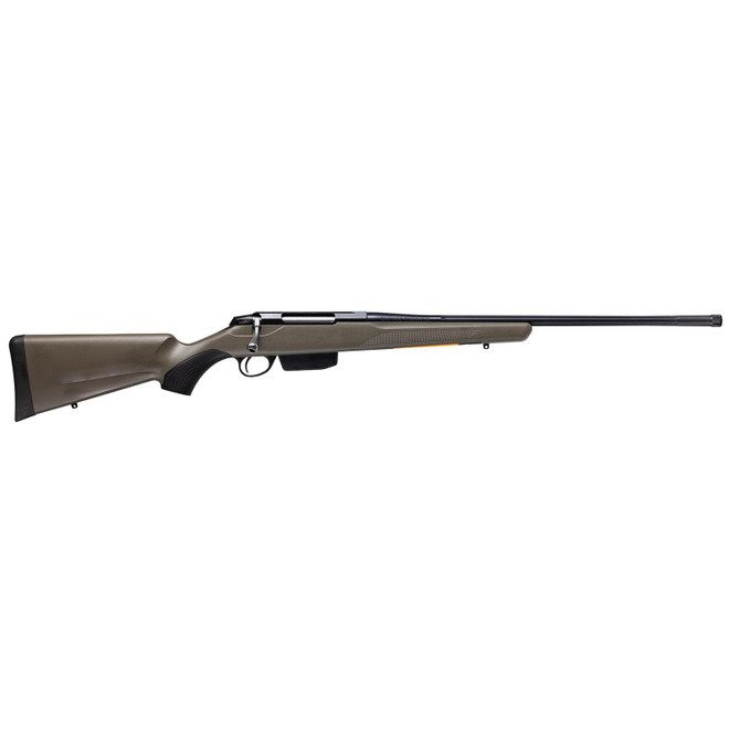 Tikka JRTXGSL37424MT T3x Superlite 7mm PRC 22.40" Blued Fluted Threaded Barrel, Blued Drilled & Tapped Steel Receiver, Fixed Green Synthetic Stock
