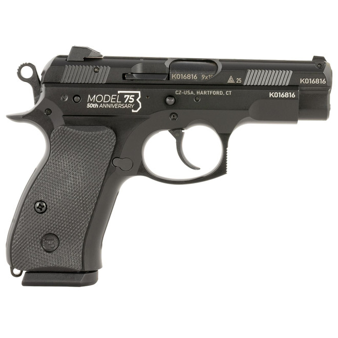 CZ-USA 01132 CZ 75 D 50th Anniversary Compact Frame 9mm Luger 10+1