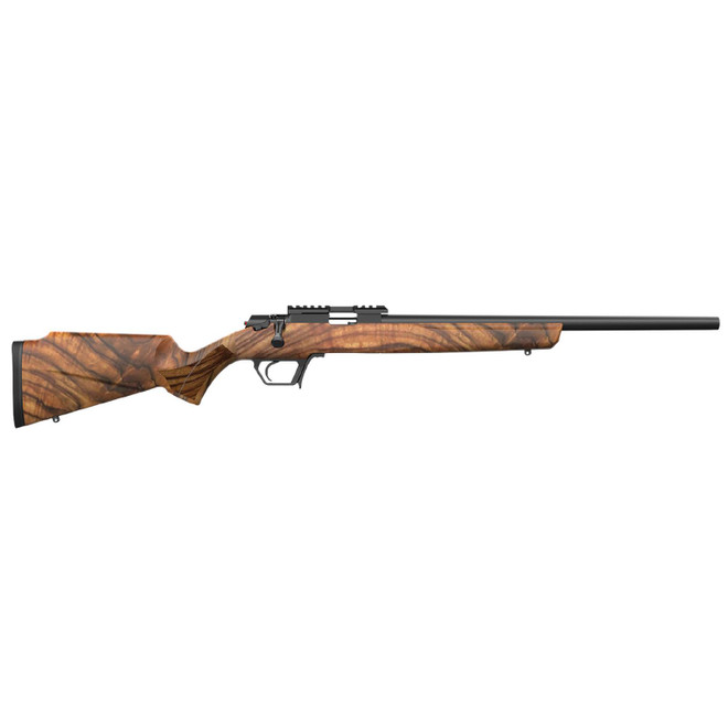 Retay USA ASD22-SWAL-16 Asend Hunter 22 LR 10+1 16" Black Heavy Barrel, Black Chrome Receiver w/Picatinny Rail, Turkish Walnut Fixed Stock